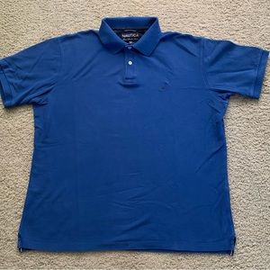 Nautica men’s blue polo shirt - medium